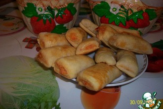 Картофельно-ветчинные рулетики