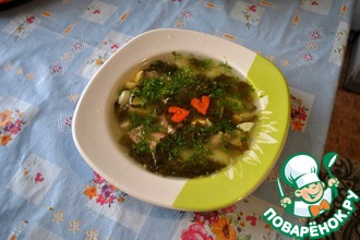 Щавелевый суп с индейкой