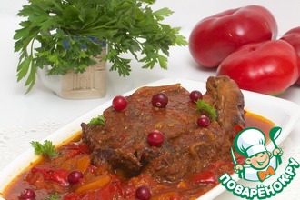 Говяжья вырезка, томленная в вине