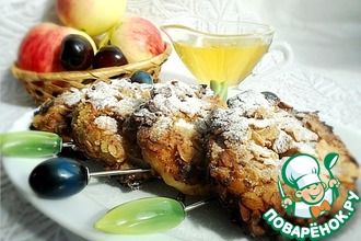 Пончики из яблок в геркулесовой корочке