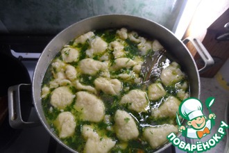 Супчик из кролика с клецками