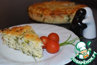 Запеканка из рукколы и цукини