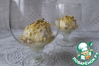 Мороженое с голубым сыром и медом