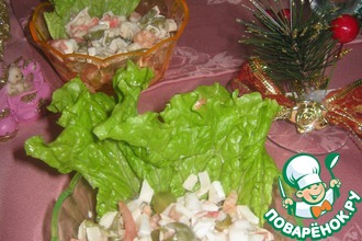 Салат "Оригинальный с креветками"