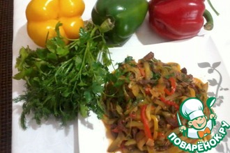 Салат "Мясо по-пекински"