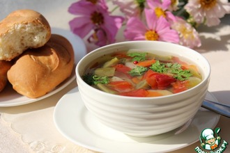 Суп с фасолью и овощами
