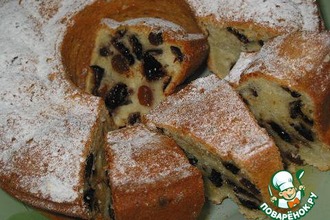 Йогуртовый кекс с черносливом