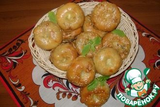 Слоистые мини-пирожки с капустой