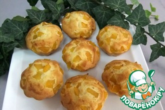Кокосовые маффины с фруктами
