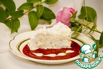 Торт-мороженое с безе и орехами