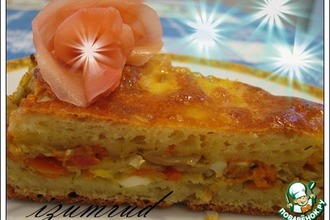 Пирог с капустой и яйцом