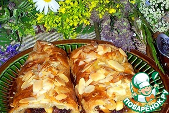 Сладкие булочки из слоёного теста