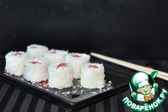Сладкие роллы "Цветок сакуры"
