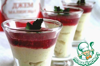 Веррины с курицей и малиновым джемом
