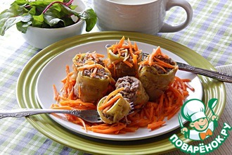 Кабачки, запеченные с фаршем