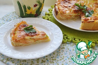 Пирог с кабачком и морковью "Овощная идиллия"