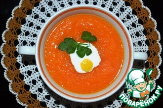 Морковный суп-пюре с имбирём и лимоном