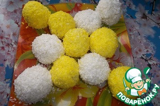 Рисовые конфеты с ириской и миндалём