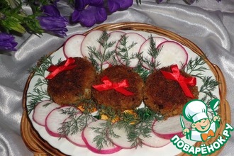 Мясные котлеты с овсяными хлопьями и бананом