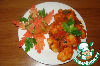 Картофельные клёцки в томатном соусе
