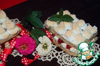 Быстрое пирожное с клюквенным соусом D,arbo
