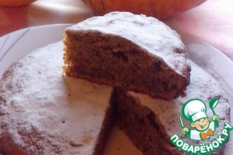 Апельсиновый кекс с тыквой и маком