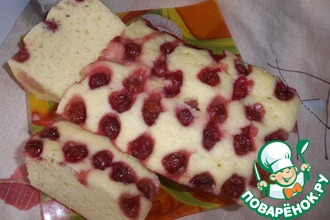 Вишнёвый кекс в микроволновке