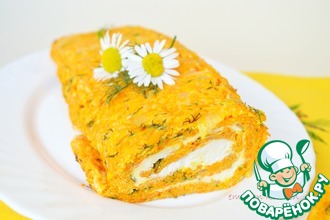 Морковный рулет