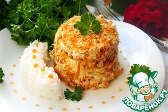Рыбные мини-тортики с ароматным рисом