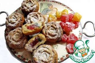 Греческое постное печенье с лукумом