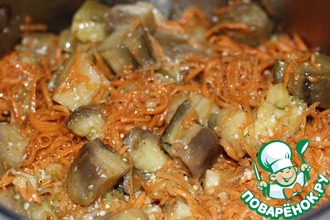 Баклажаны по-корейски с морковью