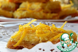 Пирожное из кабачка и лимона
