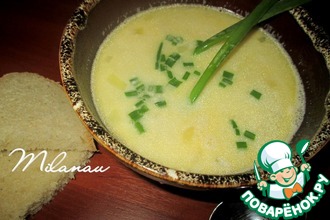 Картофельный суп с плавленым сыром