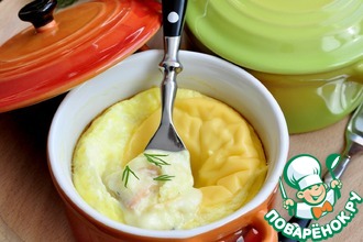 Омлет с овсяными хлопьями и сыром