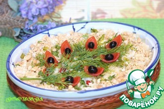 Кабачки в йогурте с орехами