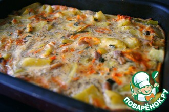 Картофельная запеканка с курицей