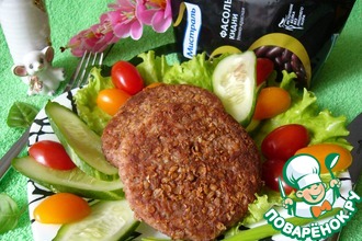Фасолево-куриные котлеты