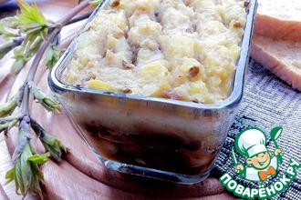 Запеканки с грибами, картофелем и машем