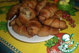 Гречнево-луковые рогалики