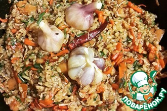 Плов из гребешка