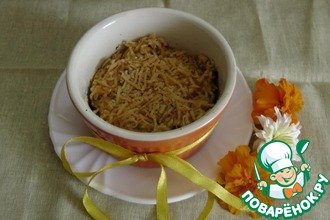 Крамбль с кабачком и адыгейским сыром