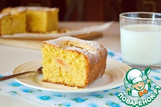 Тосканский кукурузный пирог с абрикосами