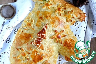 Пирог "Рукавица Деда Мороза"
