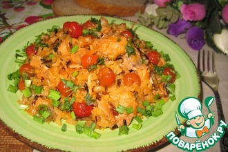 Рис с индейкой и сушеной вишней