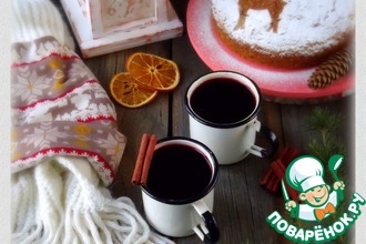 Гречишно-кунжутный пирог и глег из ирги