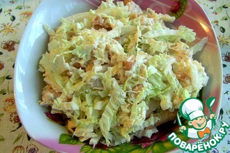 Нежный салат с курицей