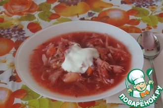 Борщ без зажарки