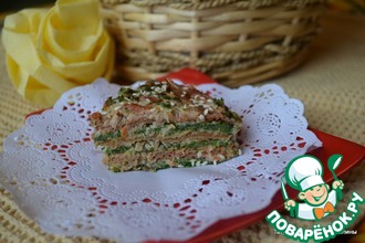 Закусочный ПП-блинный торт