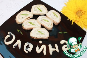 Блинный рулет с курицей