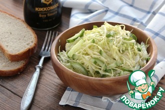 Салат из капусты с огурцами